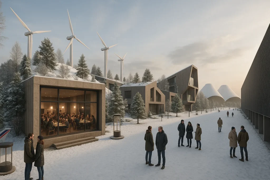 Rendering del padiglione per Expo Milano con struttura organica, materiali naturali e percorsi immersivi | Rendering des Expo-Pavillons in Mailand mit organischer Struktur, Naturmaterialien und immersiven Wegen | Rendering of Expo pavilion in Milan with organic structure, natural materials and immersive walkways