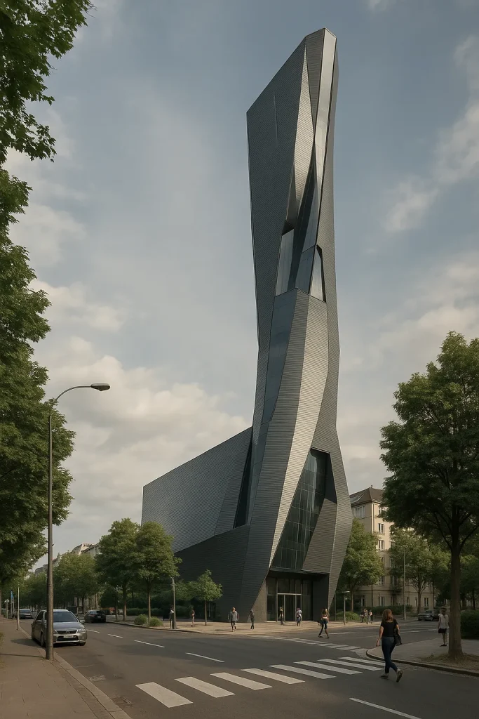 Visualizzazione 3D di un edificio svizzero con volumi semplici, ampie finestre e spazi aperti | 3D-Visualisierung eines Schweizer Gebäudes mit klaren Volumen, großen Fenstern und offenen Flächen | 3D visualization of a Swiss building with simple volumes, large windows and open spaces