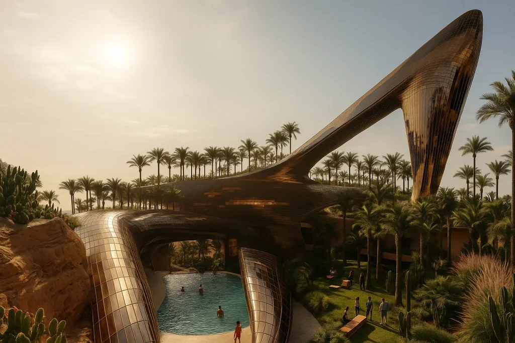 Photorealistic rendering created by Giottastudio for an international architectural competition